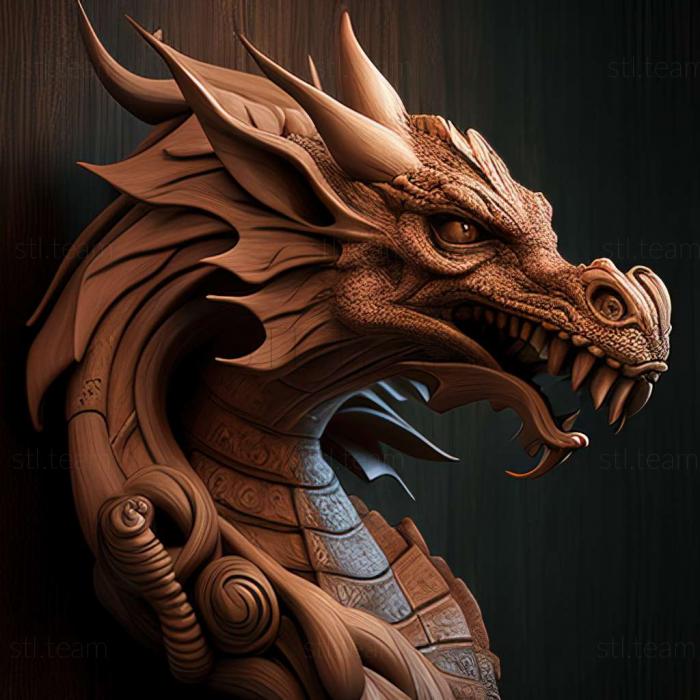 3D модель 3d модель дракона (STL)